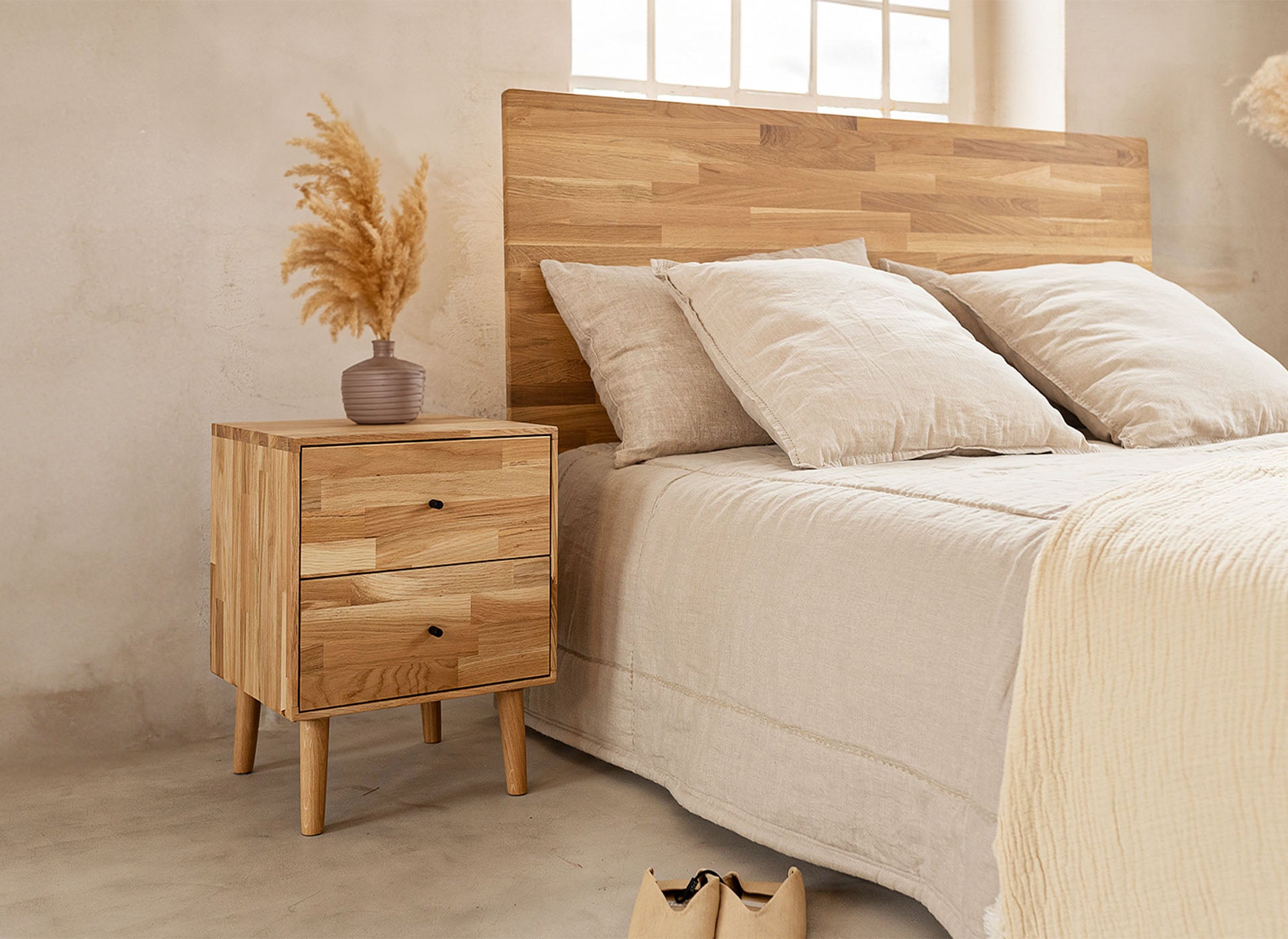 Betten aus Holz aus Eiche 1