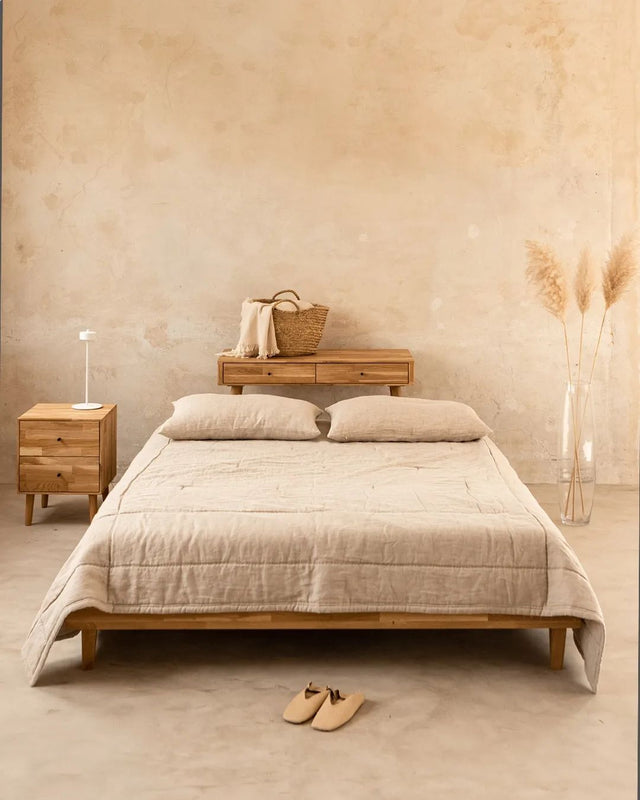 Łóżko płaskie flat bez wezgłowia do minimalistycznej sypialni 2