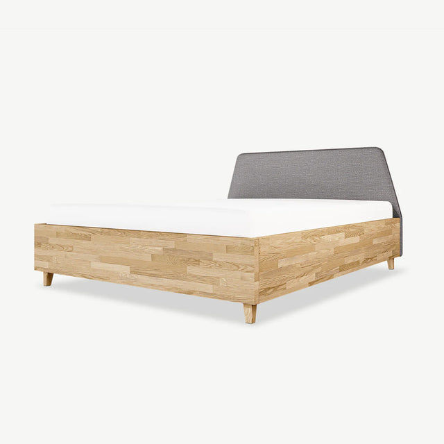 drewniane łóżko z pojemnikiem na wymiar angel mobile