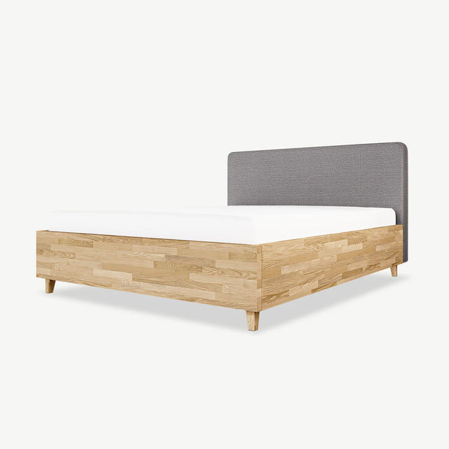 drewniane łóżko z pojemnikiem na wymiar more mobile