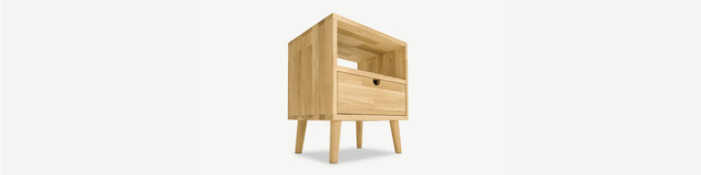 drewniany stolik nocny Natt no 1 na wymiar desktop