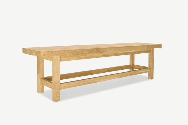 Model 3D ławki dębowej Bench No. 1 1